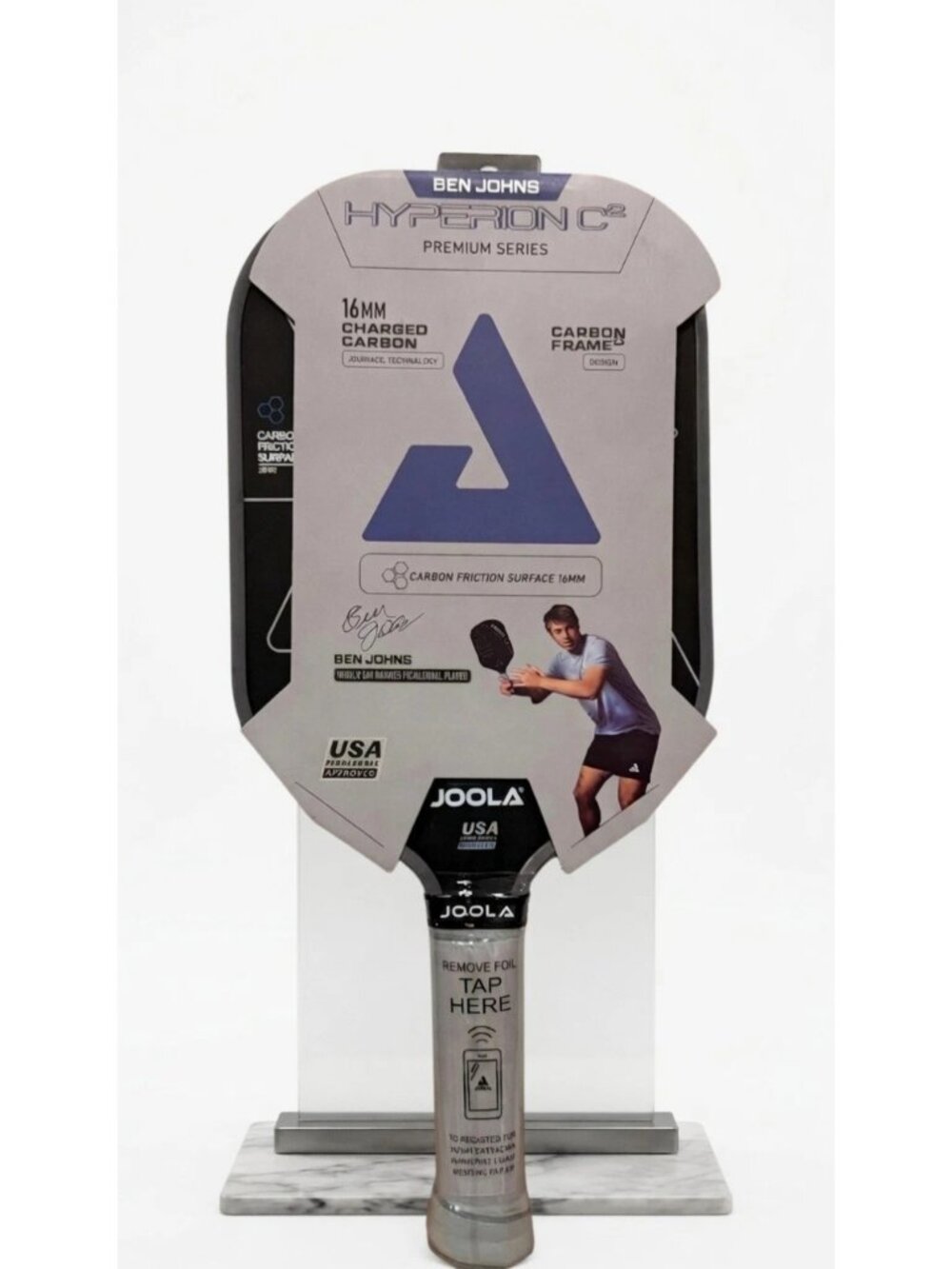 JOOLA Ben Johns Hyperion C2 Premium Series Pickleball Paddle 16mm Charged Carbon